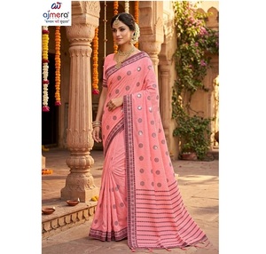Sari traditionnel en coton Ajmera Suti imprimé, ethnique, pour usage quotidien, confortable, élégant, pour les fêtes, séchage rapide, toutes saisons, coupe classique pour femmes - Product Image 2