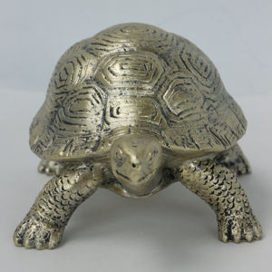 Estatuilla de <span class=keywords><strong>tortuga</strong></span> de resina personalizada, galvanoplastia, decoración del hogar y regalo, adornos artificiales de estilo Hada - Product Image 1
