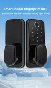 Cerradura Esférica Inteligente con Contraseña, Huella Dactilar y Tarjeta IC para Puertas de Madera de Interiores, Hogares, Oficinas, Apartamentos y Habitaciones - Product Image 2