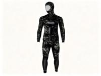 Combinaison de plongée en néoprène 3 mm pour homme, deux pièces, camouflage, veste et pantalon