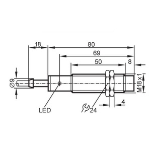 新しいIFM誘導近接スイッチIG0094 IGA2008-BBOAセンサー - Product Image 2
