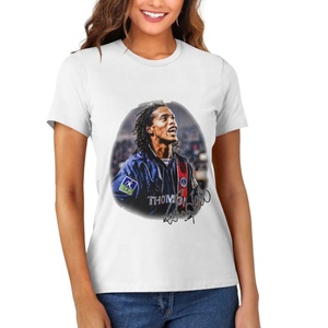 Maglietta da Calcio <span class=keywords><strong>Ronaldo</strong></span> per Uomo, Design Casual Transfrontaliero, Collo Tondo, Stampa 100% Cotone, Manica Corta, Vestibilità Comoda - Product Image 3
