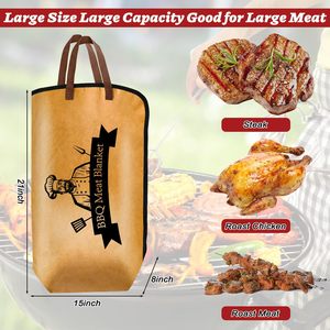 Manta para BBQ para reposar carne, bolsa grande reutilizable y aislada, manta plegable y aislada para reposar brisket, manta para barbacoa - Product Image 4
