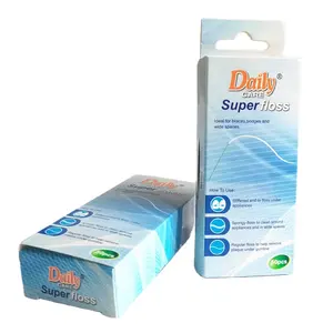 Orthodontic Two-stage Floss Super Menthol Wax Floss For Cleaning Braces.