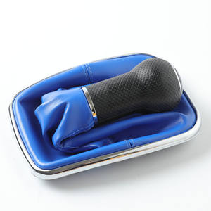 Poignée de levier de vitesses en cuir FUXIN 5/6 vitesses pour Volkswagen Golf 4 Bora - Product Image 1