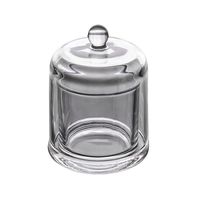 Pot de bougie dôme transparent de haute qualité pot de bougie en verre Unique avec couvercle bougie d'aromathérapie pot en verre boîte-cadeau