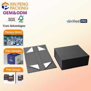Caja Rígida <span class=keywords><strong>de</strong></span> Lujo Premium OEM XP 2026 <span class=keywords><strong>con</strong></span> Cierre Magnético, Forro <span class=keywords><strong>de</strong></span> Terciopelo, Ventana y Papel Kraft Dorado para Regalo, Empaque Personalizado - Product Image 1
