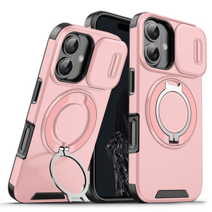 Armure Magnétique 360 Degrés Rotation Caché Support Mobile Téléphone Cas pour iPhone 15 16 <span class=keywords><strong>Pro</strong></span> Max - Product Image 1