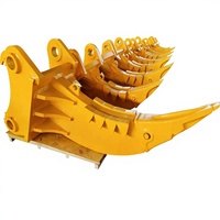 Haoen Construction - Accessoire de décompactage vibrant pour pelle hydraulique, compatible moteur, résistant à l'abrasion, matériaux Q345B+NM400, 20 tonnes, garantie 1 an