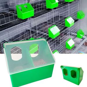 ZYC PH132 Mangeoire automatique à double trou en plastique pour oiseaux, perroquets et pigeons de course - Product Image 1