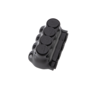 Conectores de Cable Eléctrico Negros UL QMS-S1-0-4, Conectores Multi-Tap Aislados, Terminales LUG de Entrada de un Solo Lado, UL y No UL