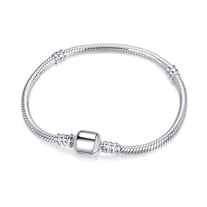<span class=keywords><strong>Bracciale</strong></span> in Argento Sterling 925 con Catena Base a Osso di Zibellino Placcato Rodio, Chiusura a Filo in Argento Sterling per Bambini, Regalo di Halloween - Product Image 5