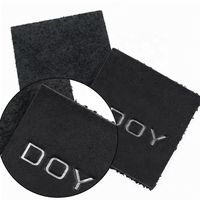Écussons en cuir personnalisés avec logo de marque en feuille d'argent gaufré pour vêtements