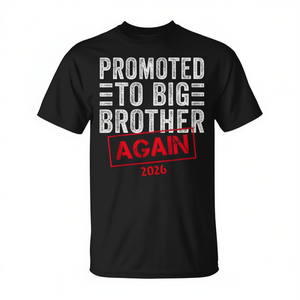 T-shirt de grossesse « Promoted To Big Brother Again 2026 » - Product Image 2