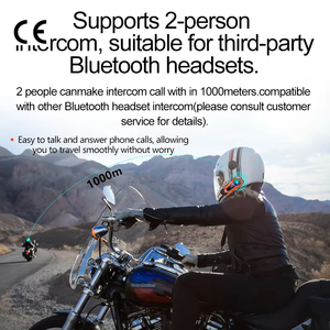 <span class=keywords><strong>Intercom</strong></span> <span class=keywords><strong>Moto</strong></span> Bluetooth Q08 Léger pour Deux Personnes - Production Usine - Product Image 3
