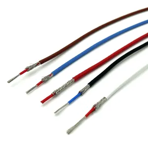 Cable blindado de un solo núcleo UL 1185 18 20 22 24AWG Cable eléctrico de señal de cobre de PVC