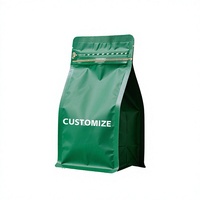 Sacs à café imprimés sur mesure, étanches à l'humidité avec valve, disponibles en plusieurs couleurs et motifs imprimés au choix