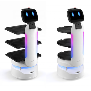 Hochwertiger Serviceroboter mit Automatischer Navigation Essenslieferroboter <span class=keywords><strong>Kellner</strong></span> mit 3 Ablagen für Hotel Restaurant Café Krankenhaus - Product Image 1
