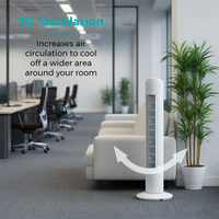 Nouvel Arrivage Ventilateur Tour Électrique Sans Pales à Oscillation 360 Degrés Silencieux pour Usage Domestique et Hôtelier Économe en Énergie