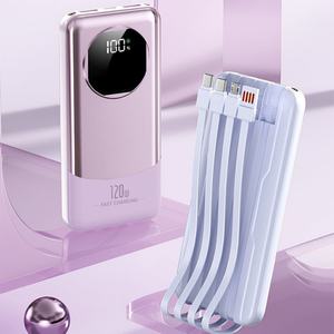 Batterie externe d'urgence 20000mAh 30000mAh 22.5W avec câble intégré et écran numérique pour voyage/extérieur/téléphone - Product Image 3