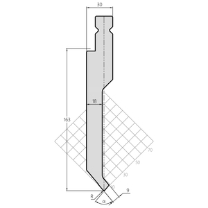 Punzone e Matrice per Pressa Piegatrice OIVACO, Utensili Resistenti all'Usura per Macchine <span class=keywords><strong>Piegatrici</strong></span> Amada <span class=keywords><strong>Trumpf</strong></span> Bystronic - Product Image 2