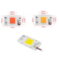 Module LED COB à spectre complet sans pilote, avec puce IC intelligente, DC AC 110V 220V 50W 30W 20W, pour projecteur LED et éclairage de culture