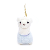 Llavero de Peluche de Llama Sonriente, Llavero de Alpaca Colgante, Venta al por Mayor