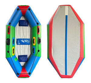 Beyaz su Rafting ve balıkçı ışığı ağırlık 3 kişi kapasitesi için şişme <span class=keywords><strong>PVC</strong></span> Drift tekne kurtarma sal - Product Image 1