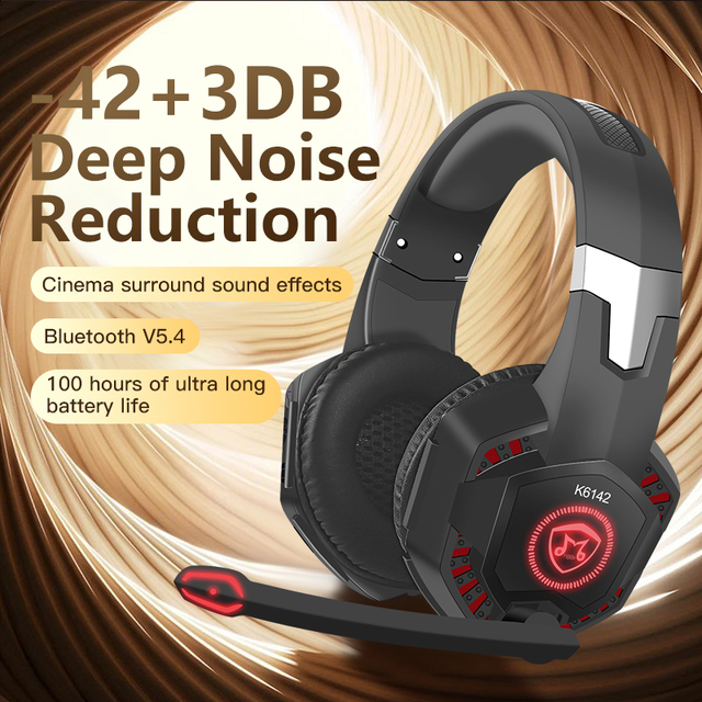 K6138 OEM Head-mounted Insertable USB Adapter Gaming Wireless Earphone Headphone E-Sport Gaming Headset Cheaper Earbuds
