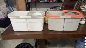 مجموعة ممسحة دوارة تلسكوبية صديقة للبيئة مع دلو، نظام تنظيف بدوران 360 درجة للأرضيات، أدوات تنظيف منزلية - Product Image 6