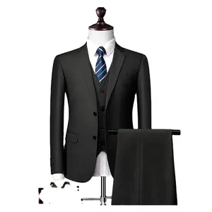 Costume d'affaires à simple boutonnage pour homme, costume de mariage classique pour homme de fabrication italienne