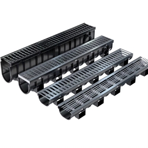 Chất lượng cao HDPE rãnh hệ thống kênh thoát nước với nhự<span class=keywords><strong>a</strong></span> thoát nước bì<span class=keywords><strong>a</strong></span> ngoài trời - Product Image 1