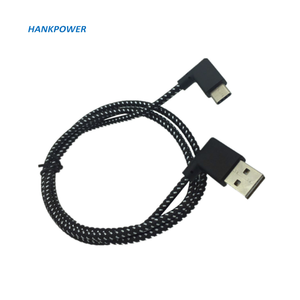 Right Angle <span class=keywords><strong>USB</strong></span> Loại C Điện Thoại Di Động Cáp Dữ Liệu Cho <span class=keywords><strong>Android</strong></span> Sạc Nhanh 90 Độ Nylon <span class=keywords><strong>USB</strong></span> C Cáp Dữ Liệu - Product Image 2