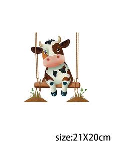 LETOP 1pcs Rose Love Cow Custom UV pour DTF Wraps 20 oz Tumbler avec pour les transferts DTF pour les tasses Colorful Text Bull Trapeze Print - Product Image 4