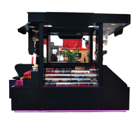 Présentoir de cosmétiques pour magasin de détail, table de maquillage avec miroir éclairé, vitrine