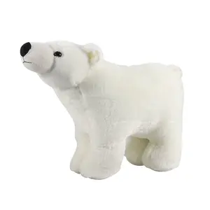 Oso polar blanco de peluche supersuave, personalizado