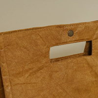 Sac isotherme durable en papier Tyvek avec poignées découpées et fermeture magnétique pour les repas au bureau et le transport quotidien