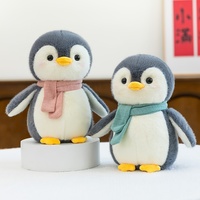 Peluche Mascotte Pingouin Personnalisée OEM ODM, Logo Imprimé par Transfert Thermique, Poupée Réconfortante en Peluche Ultra Douce, Faible MOQ