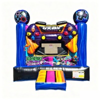 Nouvelle Conception 2026 : Château Gonflable Gamer 3D pour Enfants, Structure de Jeu en PVC 0,55 mm pour Fêtes et Location
