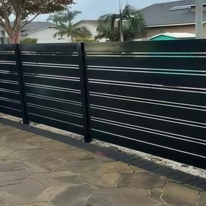 Toptan köy çiftlik <span class=keywords><strong>Metal</strong></span> alüminyum çıta çit paneller 3D modelleme özelleştirilebilir boyutlar dayanıklı toz kaplı açık - Product Image 4