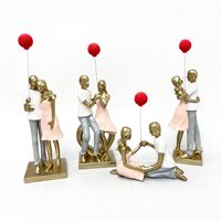 Statues Décoratives en Résine Synthétique de Forme Irrégulière, Artisanat Nordique en Résine, Figurines d'Ours en Résine pour la Saint-Valentin et les Mariages, Étagère de Salon