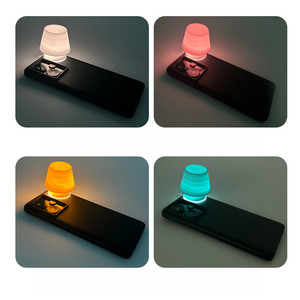 Silicone <span class=keywords><strong>Pat</strong></span> lampe de table support de téléphone portable Promotion cadeau lampe de table lit support de téléphone - Product Image 4