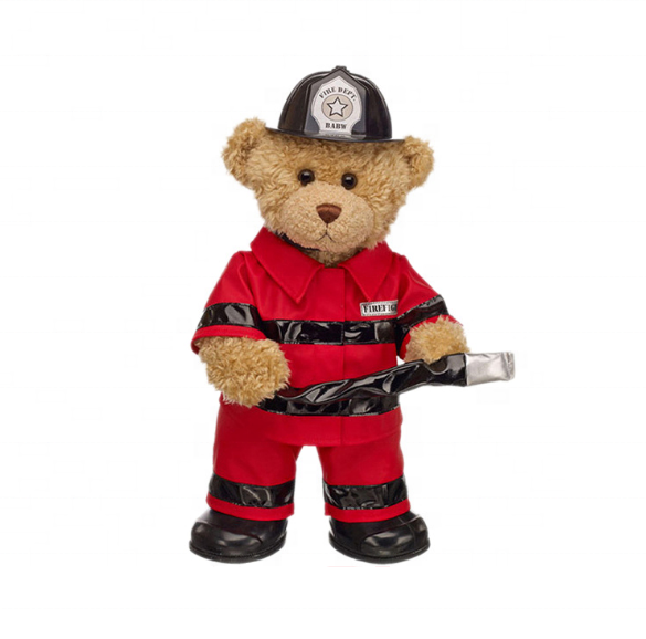 personalized firefighter teddy bear