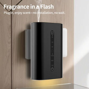 Diffuseur d'arômes électrique compact et élégant sans eau, contrôlé par application, avec capteur de lumière LED, fixation murale, construction métallique, pour huiles essentielles - Product Image 4