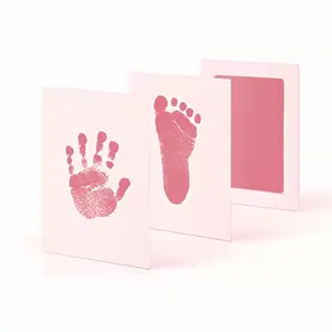 Clean Touch Ink Pad Bebê Handprints e Pegadas-Inkless Infantil Mão & Pé Carimbo-Seguro para Bebês