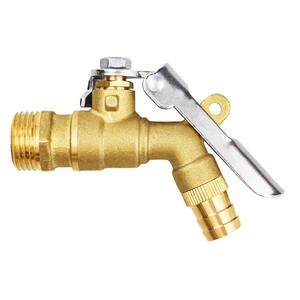 Robinet de machine à laver Tangke tout en cuivre à 4 points, bec en laiton verrouillable antivol et accessoires de jardin pour évier et serpillière, vente en gros - Product Image 1