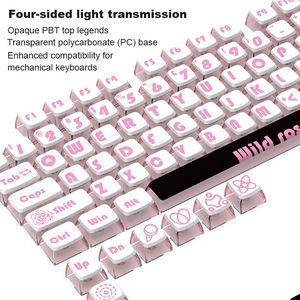 คีย์บอร์ดเกม PBT ลายกุหลาบ125แบบกลไกสำหรับ MX-Stem สวิตช์คีย์บอร์ด - Product Image 2