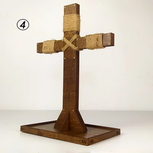 Silla Eléctrica a Escala 1/12 para Escenas de Soldados, con Esposas y Grilletes, Mini Equipo de Madera, Cadenas en Forma de <span class=keywords><strong>X</strong></span>, Muebles de Cosplay de <span class=keywords><strong>6</strong></span> Pulgadas - Product Image 5