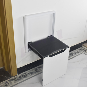 كرسي قابل للطي يثبت على الحائط، مقعد مخفي للشرفة، مقعد أحذية مخفي في الحائط - Product Image 4