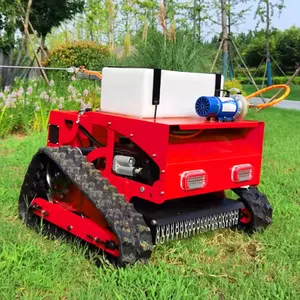 ماكينة قص العشب عالية الجودة حاصلة على ترخيص اللجنة الأوروبية (CE) آلة قطع بالفراشي آلة كهربائية زراعية روبوت بجهاز تحكم عن بعد جزازة عشب